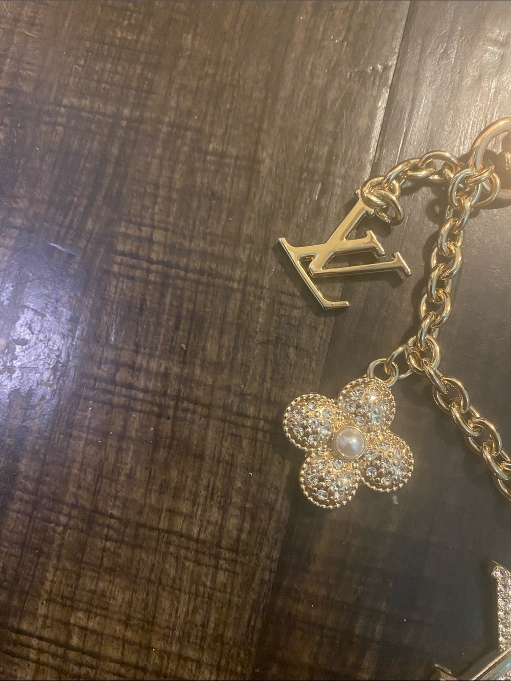 Louis Vuitton LV Monogram Bag Charms with Crystal Accents - Picture 3 of 6